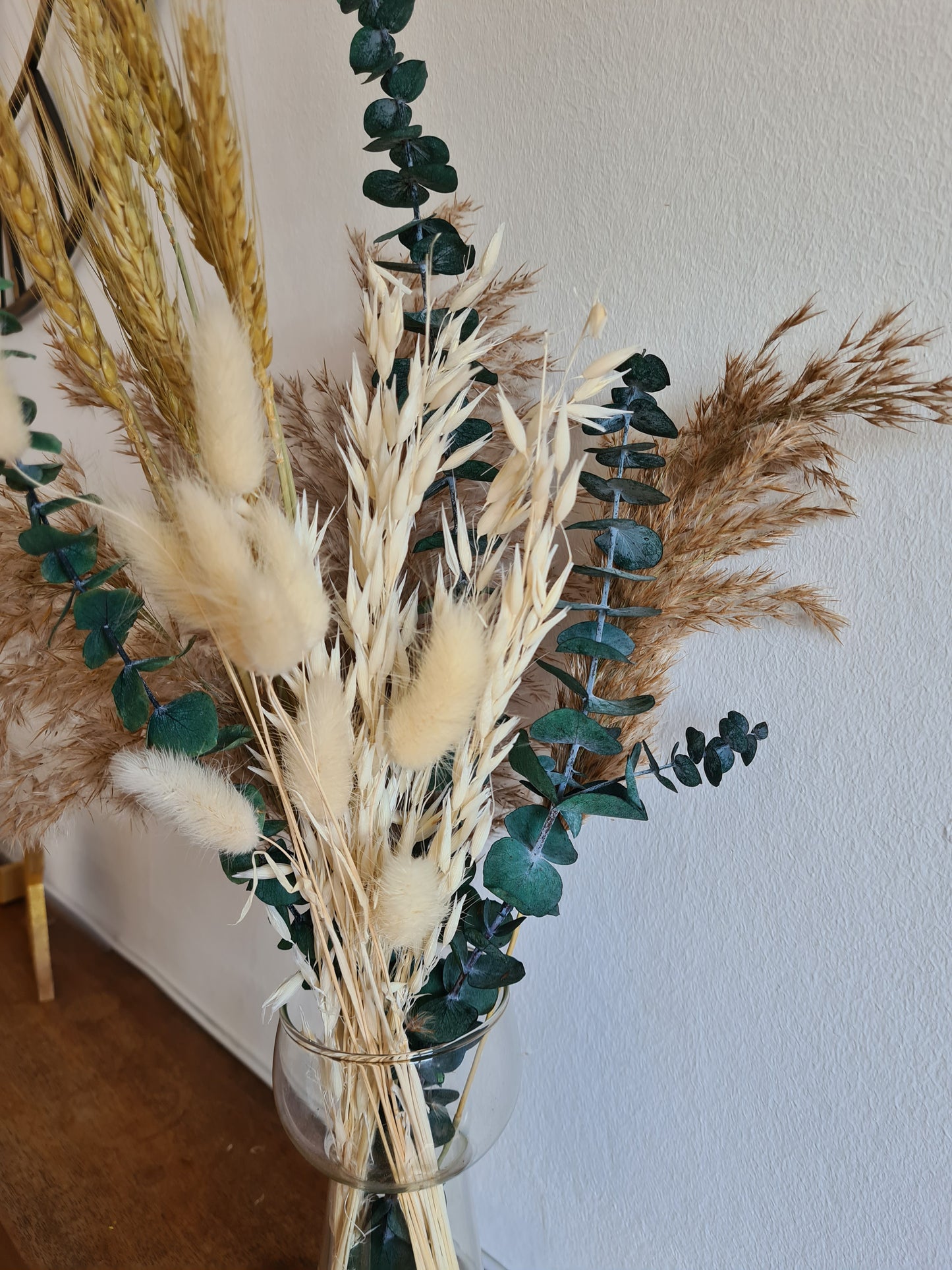 Fluffy Pampas Grass, Eucalyptus, Oats & Bunny Tail Bouquet