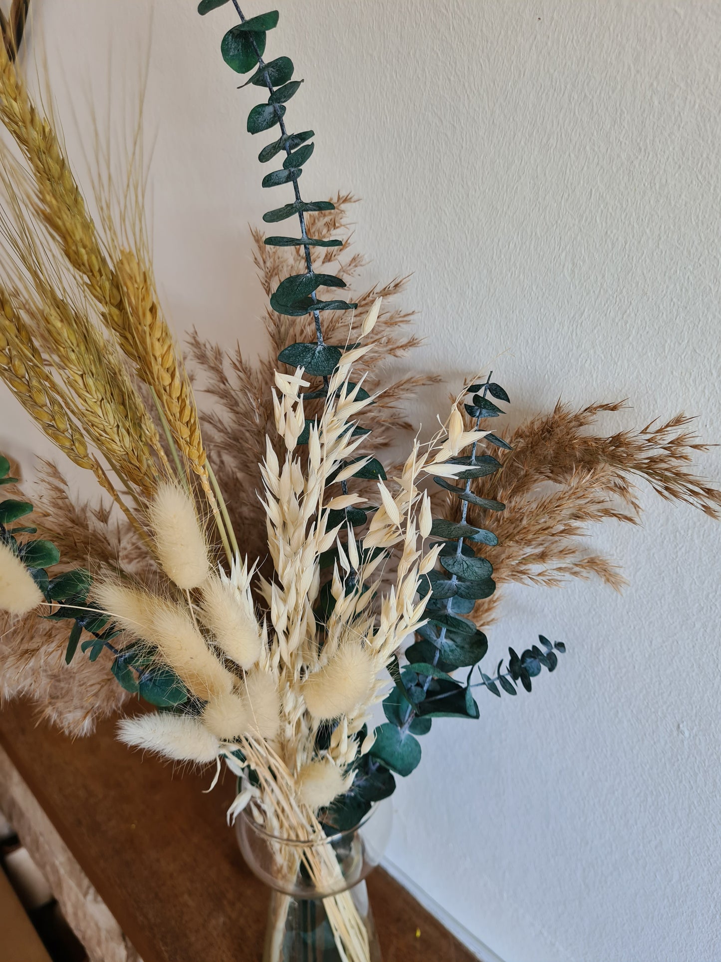 Fluffy Pampas Grass, Eucalyptus, Oats & Bunny Tail Bouquet