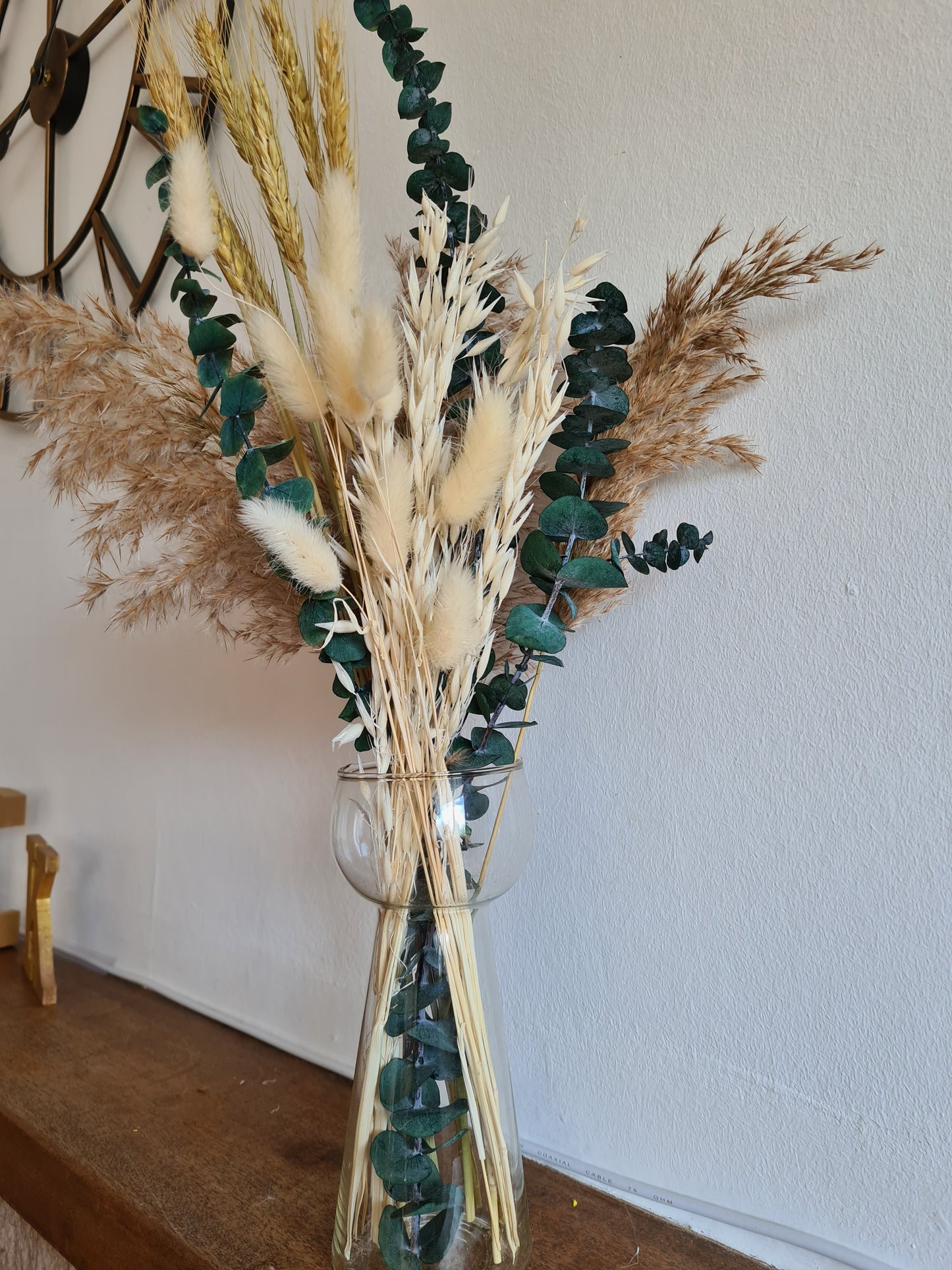 Fluffy Pampas Grass, Eucalyptus, Oats & Bunny Tail Bouquet