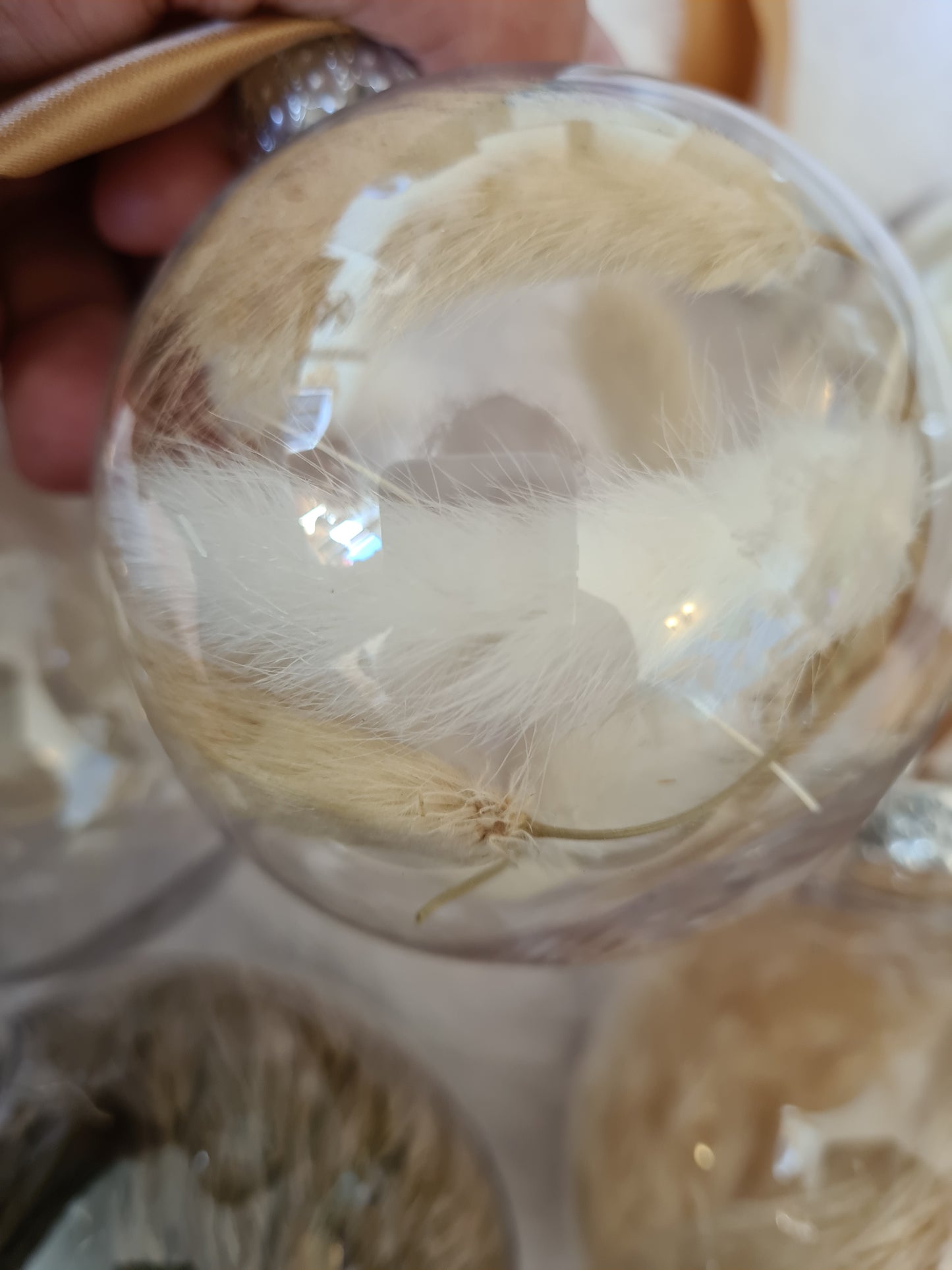 Pampas & Dried Flowers Christmas baubles