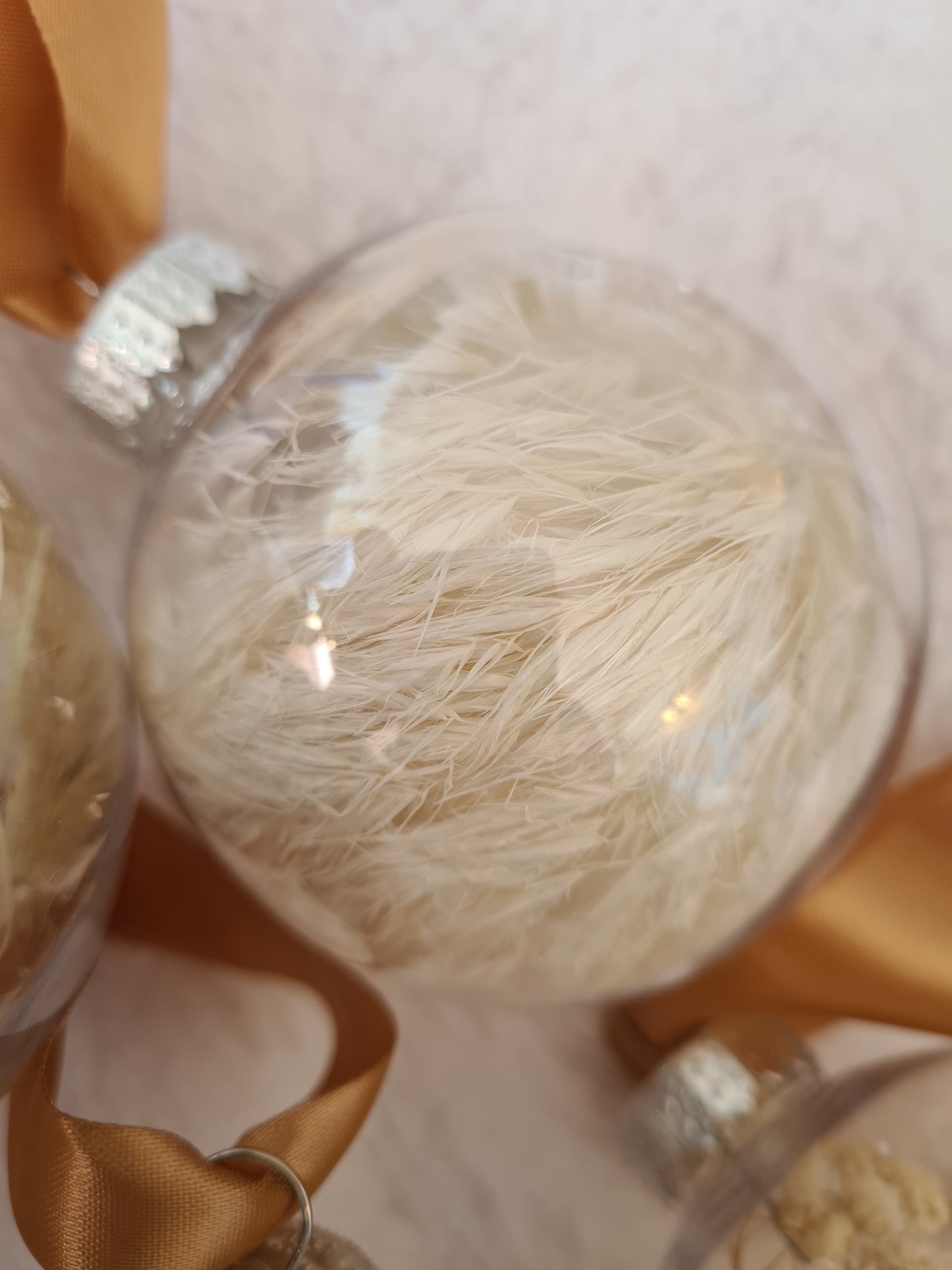Pampas & Dried Flowers Christmas baubles