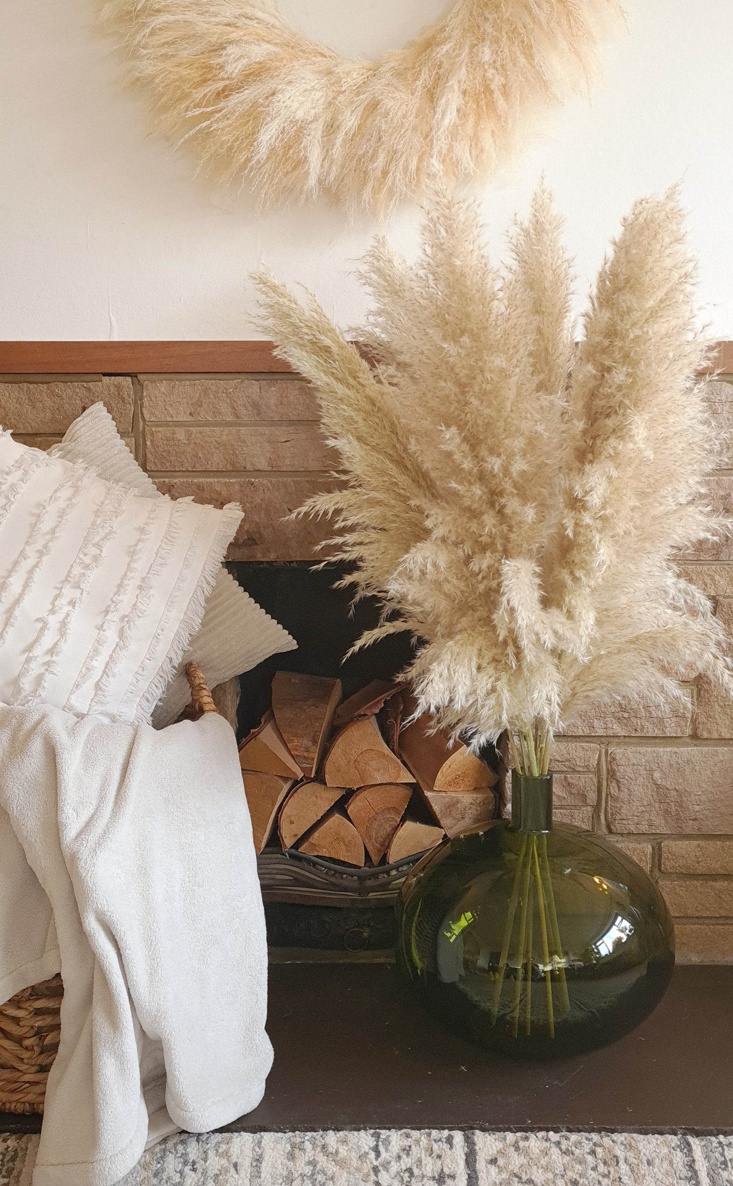 Fluffy Pampas Grass Stem(s)