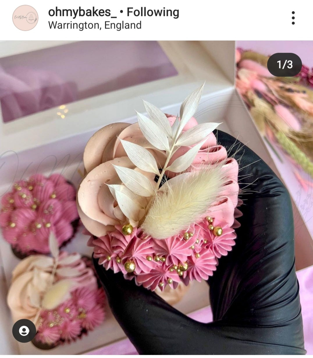 Dried Flowers Bakers Box