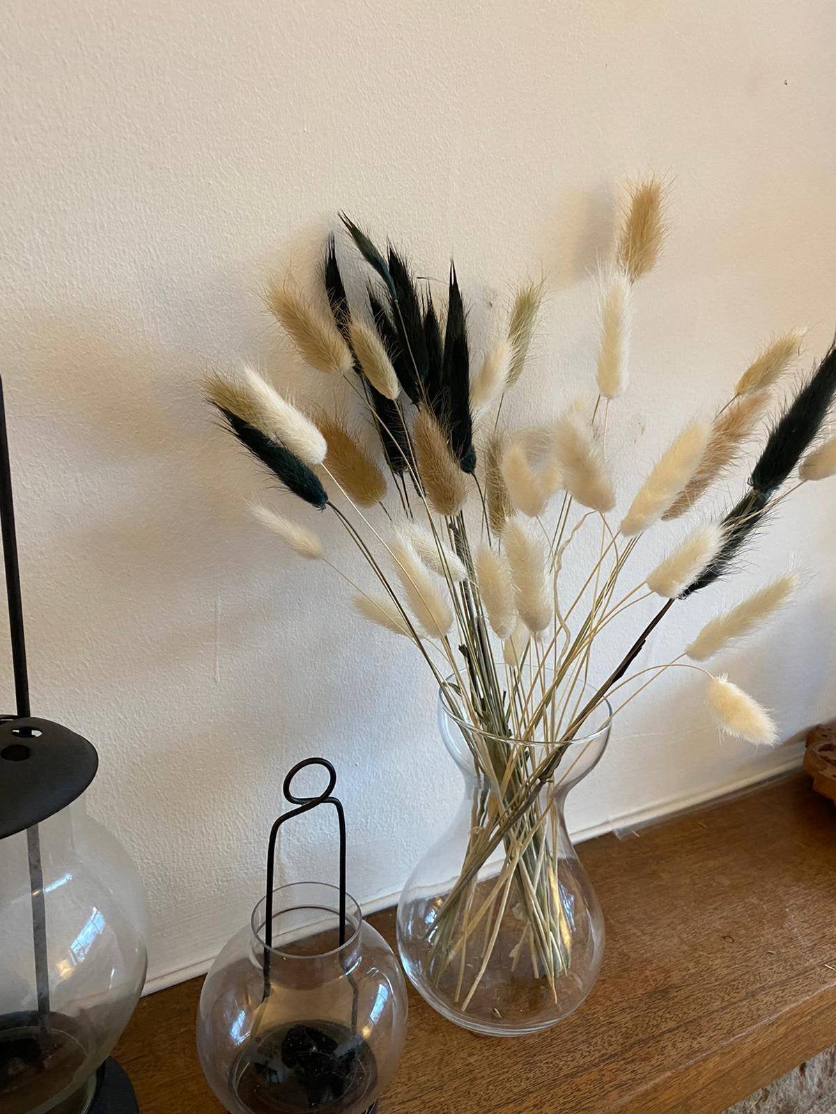Mixed Bunnytails, Black, Natural & White