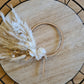 Nude 5.5 inch Pampas Grass Cake Topper wreath hoop